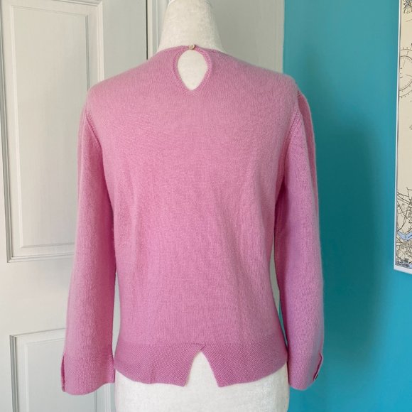 Anthropologie Jane Wheeler Cashmere/Sequin Scoop Neck Pullover Sweater (size XS) - Picture 3 of 9